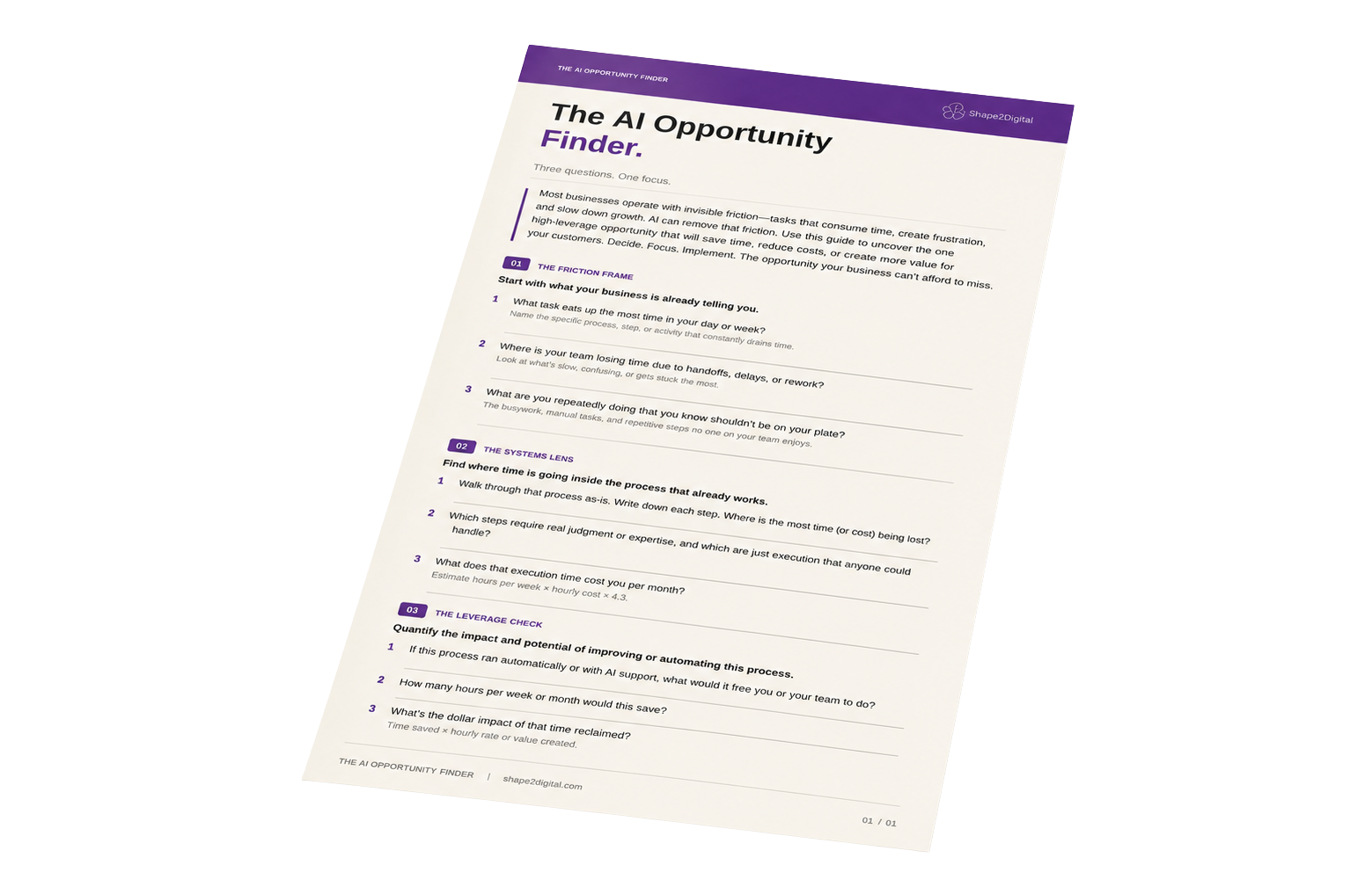 The AI Opportunity Finder